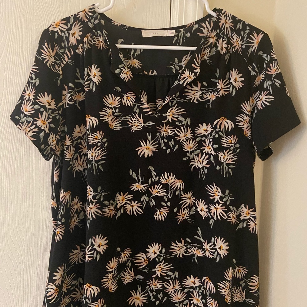 LUSH floral shift dress